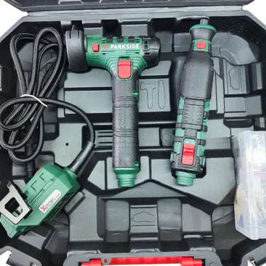 Kit Mini Rebarbadora 20V Retificadora Com Extensão Parkside Pmbsa 20-Li A1 Sem Bateria E Carregador