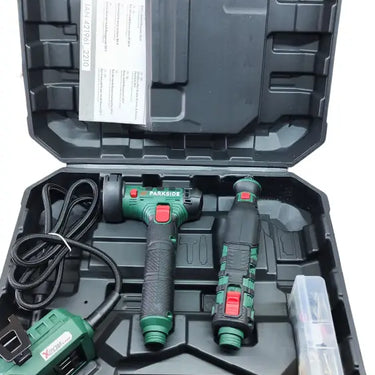 Kit Mini Rebarbadora 20V Retificadora Com Extensão Parkside Pmbsa 20-Li A1 Sem Bateria E Carregador
