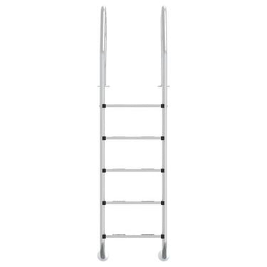 Escada de piscina 54x38x211 cm aço inoxidável
