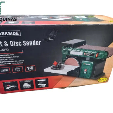 Lixadeira De Cinta E Disco Parkside Pbts 370 B2 Watts Nova Versão 2023 B-Ware