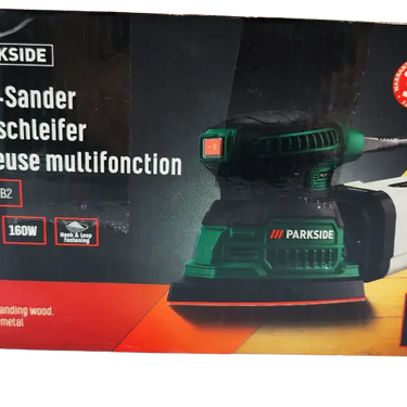 Lixadeira Múltipla Parkside »Pms 160« 160 Watts Função De Sucção Integrada Com Caixa Coletora B-Ware