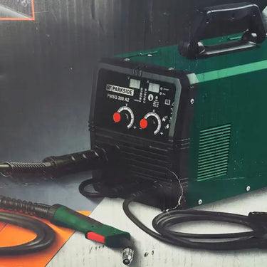 Máquina De Solda Múltipla Mig Tig Eletrodo Parkside »Pmsg 200 A2« Com Alça Transporte B-Ware