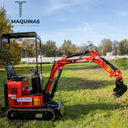 Mini Escavadeira Escavadora A Gasoleo Com Todos Os Acessorios Incluidos