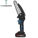 Mini Motosserra 8 Polgadas A Bateria 2X Incluido E Carregador