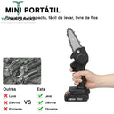 Mini Motosserra Com Duas Baterias Incluídas