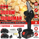 Mini Motosserra Com Duas Baterias Incluídas