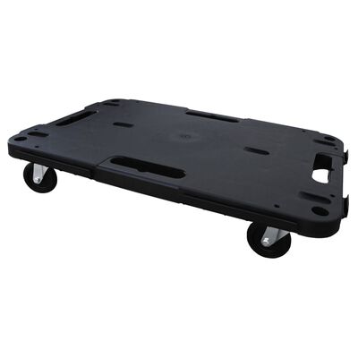 Carrinho de transporte 58x38x12 cm PP preto