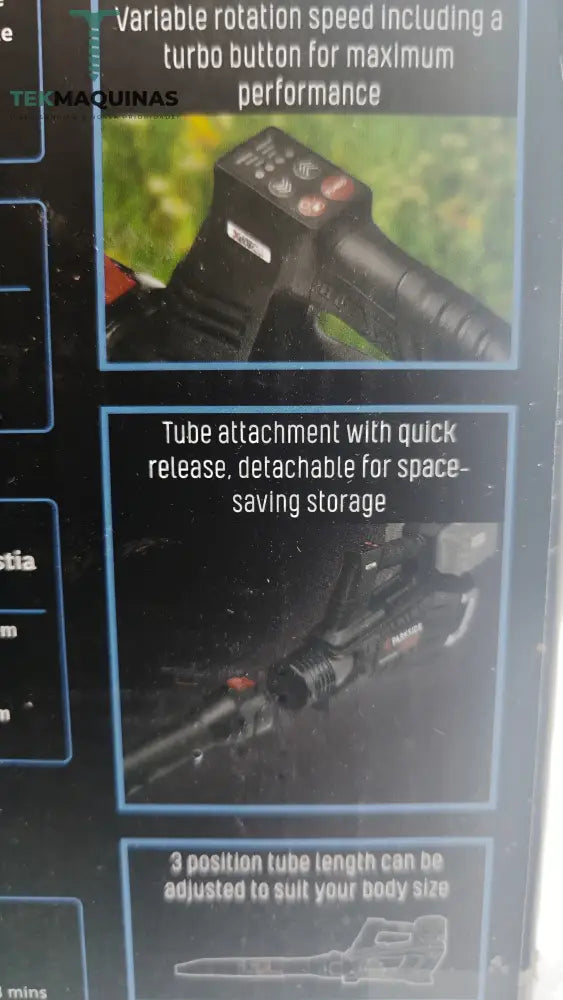 Parkside Performance Soprador De Folhas Turbina Sem Fio 40 V »Pptlba 40-Li A1 B-Ware