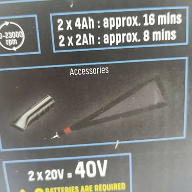 Parkside Performance Soprador De Folhas Turbina Sem Fio 40 V »Pptlba 40-Li A1 B-Ware