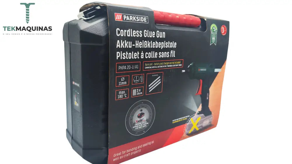 Pistola De Cola Quente 20V Parkside(Com Mala Transporte) B-Ware