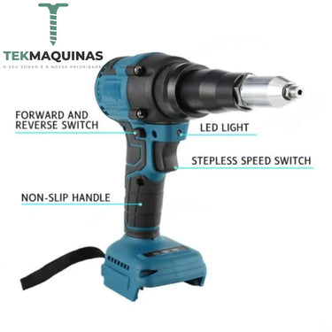 Pistola De Rebites A Bateria Adaptada X20V