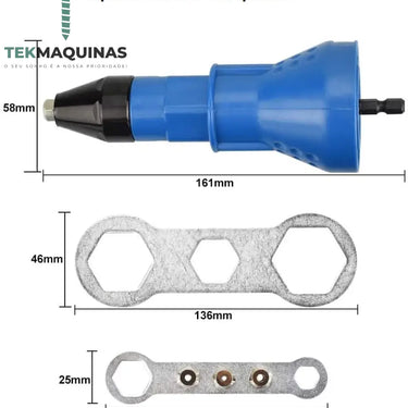 Pistola Rebitador Maquina De Rebites Para Parafusadora /Furadeira