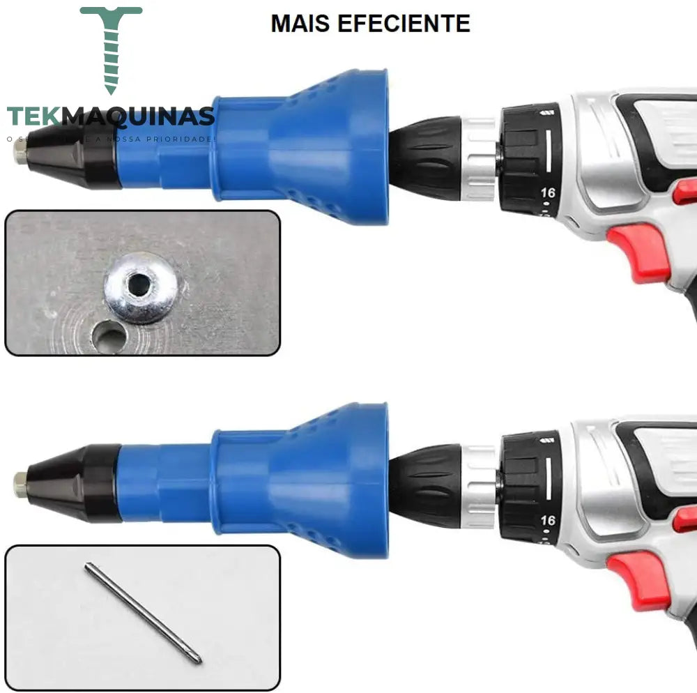 Pistola Rebitador Maquina De Rebites Para Parafusadora /Furadeira