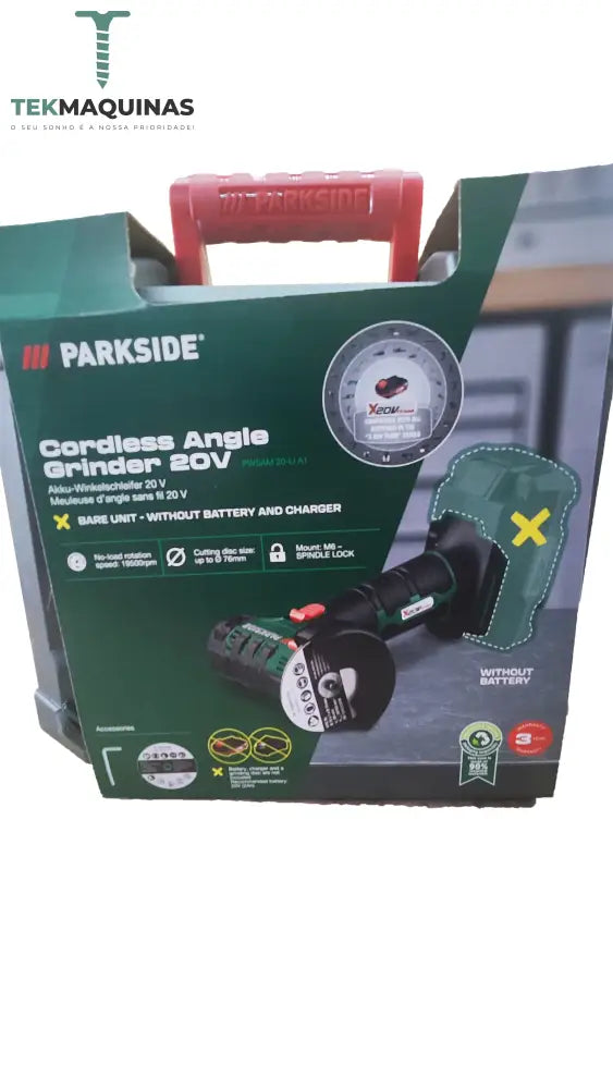 Rebarbadora Sem Fio Parkside 20 V Pwsam 20-Li A1 Bateria E Carregador B-Ware