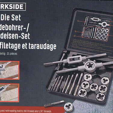 Conjunto abre roscas macho/femea Parkside B-ware