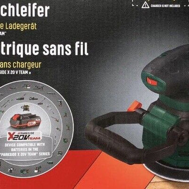 Lixadeira orbital 20v PARKSIDE® »PAEXS 20-Li A1«, com bateria 2AH e  4 folhas de lixa B-ware