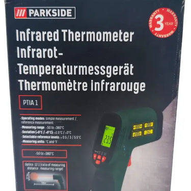 Scanner De Temperatura Infravermelho Parkside Ptia1 Com Laser 8 Pontos Alça Ergonômica B-Ware
