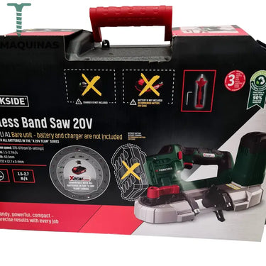 Serra De Fita Sem Fio Parkside 20 V »Pmba 20-Li A1« Bateria E Carregador B-Ware