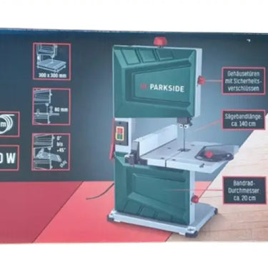 Serra De Fita Vertical Com Paralela E Mesa Ajustável Parkside® Pbs 350 Watts B Ware Ler Descriçao