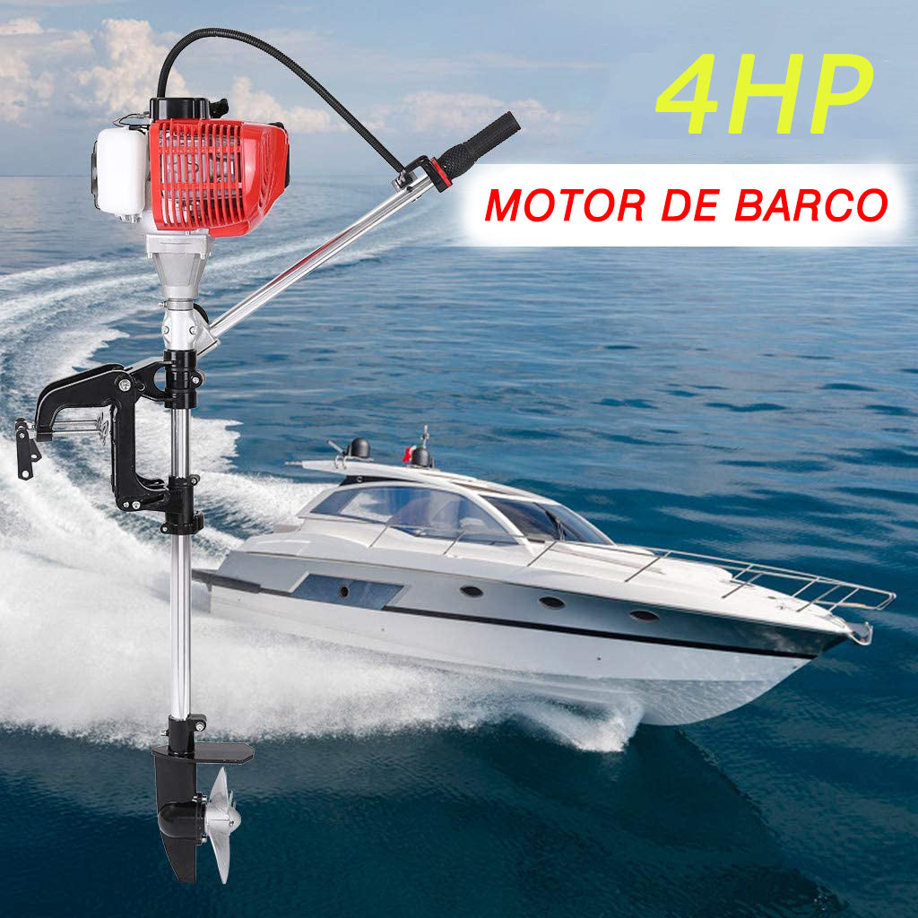 Motor de barco 4 hp motor de popa de 2 tempos