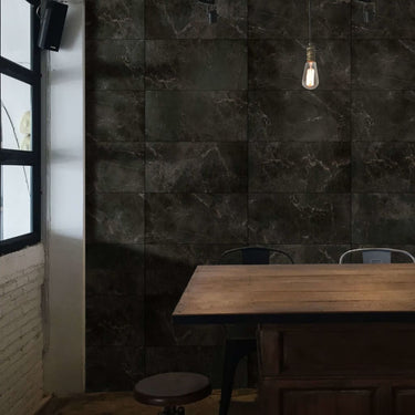 Grosfillex Ladrilho de parede Gx Wall+ 11 pcs 30x60 cm mármore preto