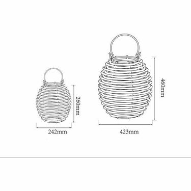 Lampione da Giardino Galix Rattan