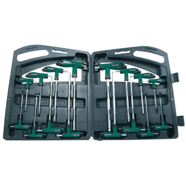 Brüder Mannesmann Conjunto de chaves punho em T 16 pcs 18190