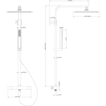 Carica l&#39;immagine nel visualizzatore di Gallery, SCHÜTTE Sistema de duche duplo termostático SUMBA
