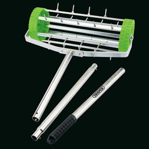 Draper Tools Arejador rolo p/ relvado tambor c/ espigões 450 mm verde