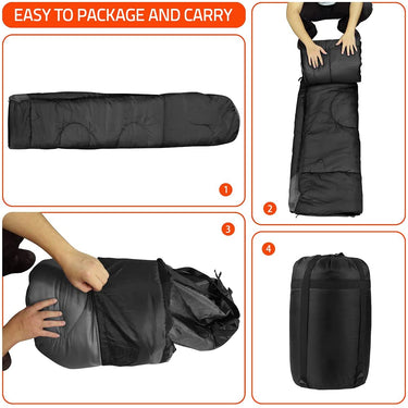 Saco de dormir com estofamento quente