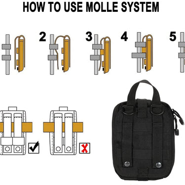 Bolsa de primeiros socorros vazia bolsa de cinto tática