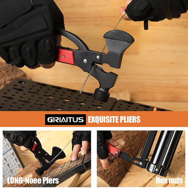 Ferramenta multifuncional 18 em 1 martelo para camping