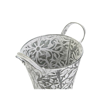 Set de Macetas DKD Home Decor Mosaico Gris Metal Árabe (31 x 25 x 19 cm)