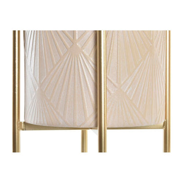 Set de Macetas DKD Home Decor Rosa Dorado Metal Moderno (31 x 31 x 58 cm)