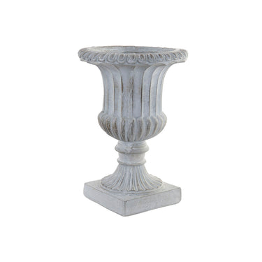 Macetero DKD Home Decor Fibra de Vidrio Gris (36 x 36 x 50 cm)