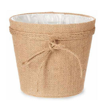 Vaso Fiocco Marrone Corda Plastica