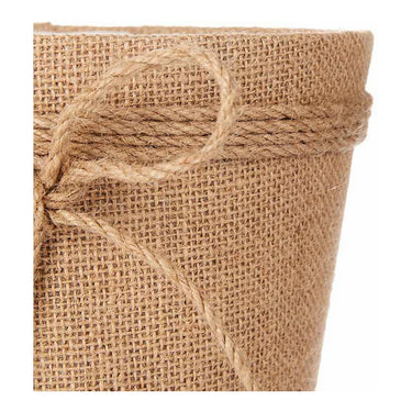 Vaso Fiocco Marrone Corda Plastica