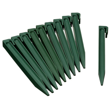 Nature Estacas de enterrar para jardim 10 pcs verde