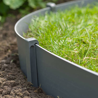 Nature Estacas de enterrar para jardim 10 pcs cinzento