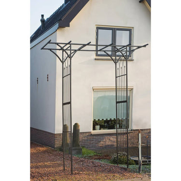 Nature Arco de jardim 114x66x232 cm metal preto