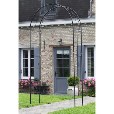 Nature Arco de jardim 229x38x113 cm metal preto