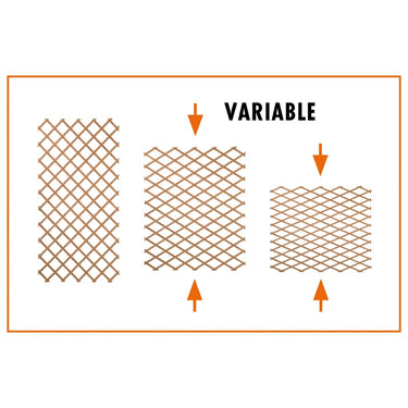 Nature Treliça de jardim 50x150 cm madeira verde