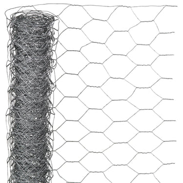 Nature Rede de arame hexagonal 1x10 m 25 mm aço galvanizado
