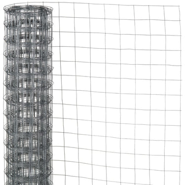 Nature Rede de arame quadrada 0,5x5 m 13 mm aço galvanizado