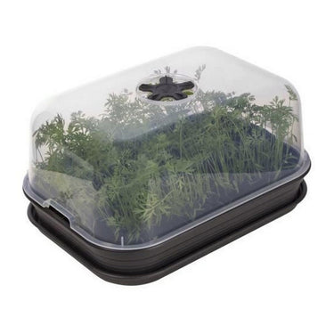 Set di coltivazione Elho Green Basics Vassoio Rettangolare Nero