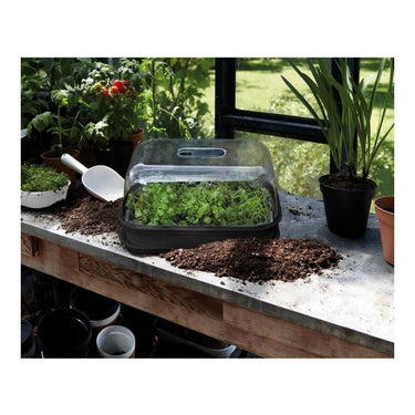 Set di coltivazione Elho Green Basics Vassoio Rettangolare Nero