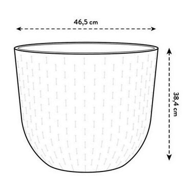 Vaso Elho Fuente Grains Redonda Castanho Plástico (Ø 46,5 x 38,4 cm)