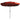 Madison Guarda-sol Flores Luxe 300 cm redondo vermelho tijolo