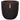 Capi Vaso oval Nature Rib 35x34 cm preto KBLR932