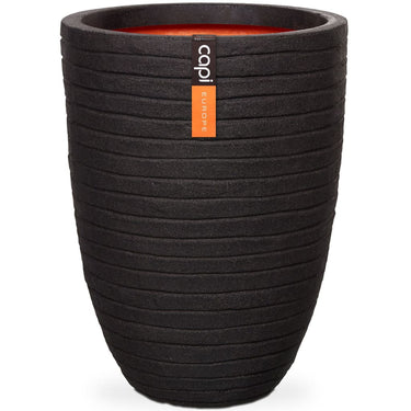 Capi Vaso elegante e baixo Nature Row 36x47 cm preto KBLRO782